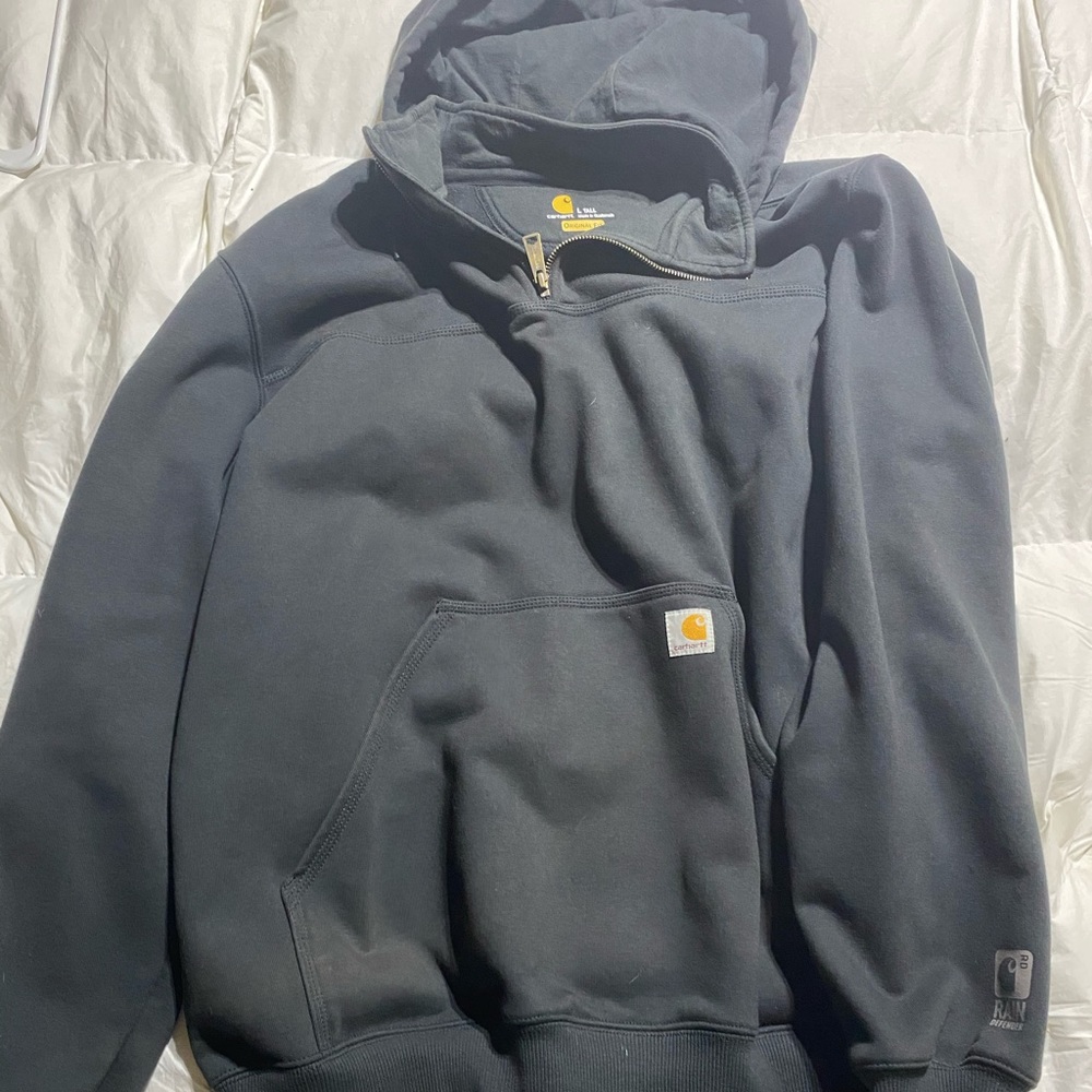 Carhartt quarter zip blue Large Tall